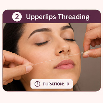 Upper Lips Threading
