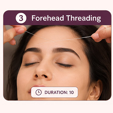 Forehead Threading