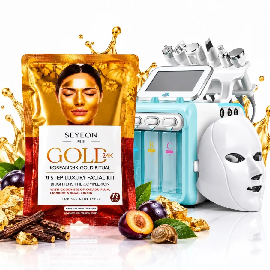 Korean 24K Gold Facial with Hydra Machine
