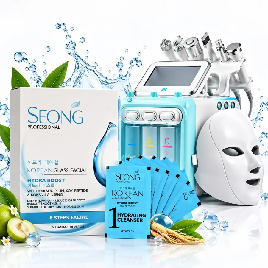 Korean Glass Hydra Boost Facial with Hydra Machine