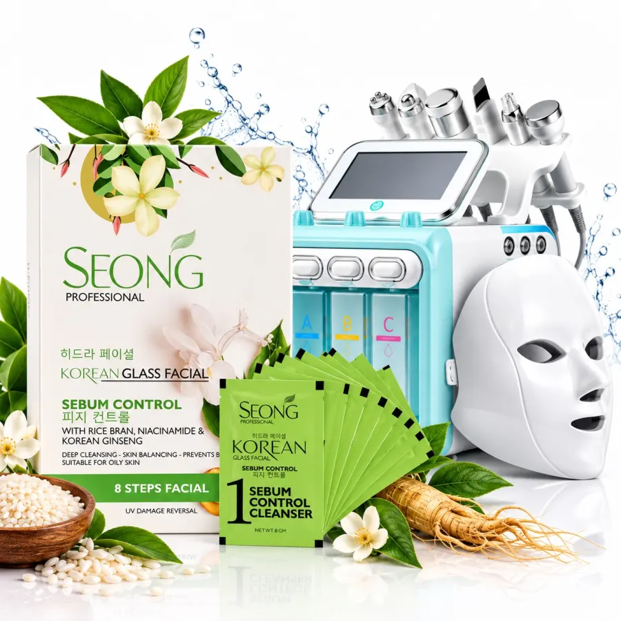 Korean Glass Sebum Control Facial with Hydra Machine